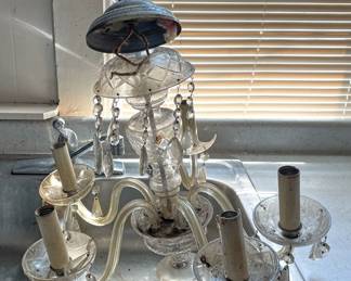 Another beautiful antique crystal chandelier