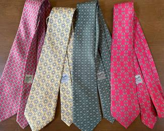 Collection of Hermes ties
