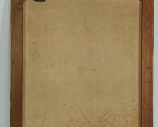 Back view of portrait of Lucien Stanley Hanks, (Born May 7, 1838, Hartford, Connecticut, died December 16, 1925, Madison, Wisconsin) c. 1890 - 1910, signed Williams, lower right.