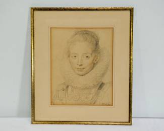 Framed print of Rubens's Daughter Clara Serena (So Named Maid of Honor of Infanta Isabell), C.1623
