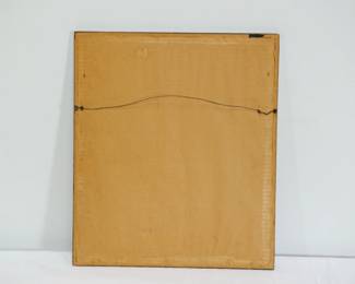 Back view of framed print of Rubens's Daughter Clara Serena (So Named Maid of Honor of Infanta Isabell), C.1623