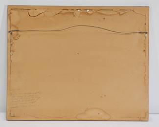 Back view of Framed print of a drawing of a street in Central City, CO