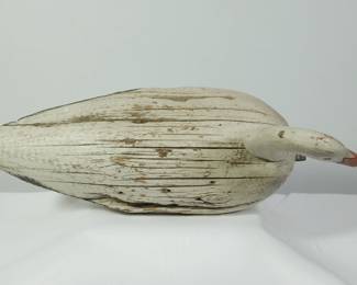 Top of the first antique carved goose decoy
