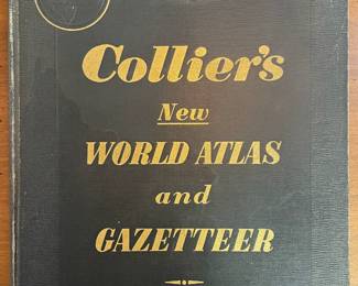 "Collier's New World Atlas and Gazetteer" Published by the Crowell-Collier Publishing Company in 1953.
