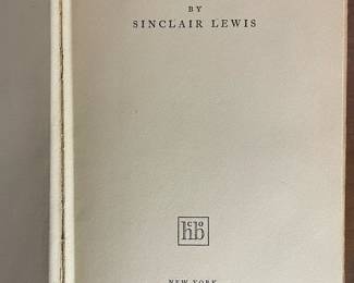 Cover page of 1st Edition of "Elmer Gantry" by Sinclair Lewis, published by Harcourt, Brace, and Company, New York in 1927