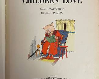 Cover page of "Nursery Tales Children Love", edited by Watty Piper, published by The Platt & Munk Co, Inc. Made in U.S.A. 1933