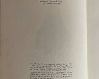 Copyright page of "Dear Dead Days" by Charles Addams. Published by Longmans, Green, and Company, Toronto in 1959