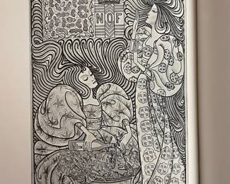 Interior page of "Posters" by Bevis Hillier. Published by George Weidenfeld and Nicolson Limited, London in 1969. Printed in Germany by KG Lohse, Graphischer Grossbetrieb OHG, Frankfurt am Main