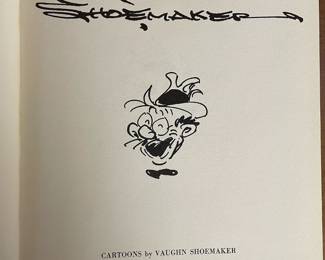 Title page of "Shoemaker" Cartoons by Vaugn Shoemaker. Published by Chicago's American, Chicago Tribune - New York News Syndicate.