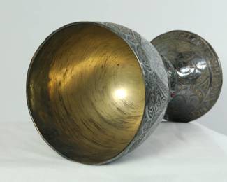 Interior detail of Replica of The Tassilo Chalice: an 8th century bronze chalice gilded with silver and gold, located in Kremsmuenster Abbey in Austria.
