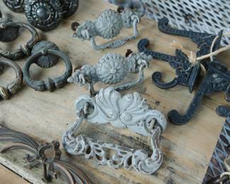 Gorgeous decorative metal handles, hooks and other decorative hardware