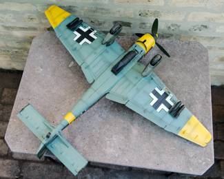 Bottom view of WWII German Stuka model aircraft