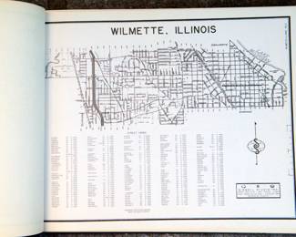 Interior page of "Chicagoland Village Maps", published and produced by Sidwell Studio, INC, West Chicago, IL 60185, published in 1965