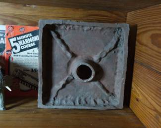 Very cool lion clay relief tile sculpture, signed Laughlin and dated 1962. Possibly by sculptor John Laughlin.