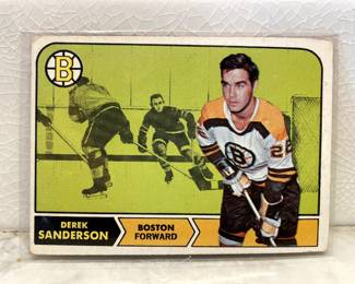 Hockey card from 1969-1970: Derek Sanderson, Boston Forward