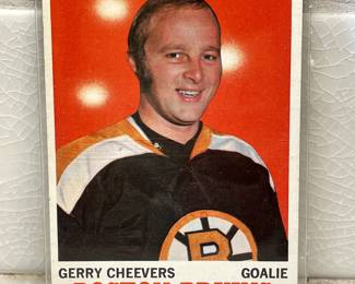 Hockey card from 1969-1970: Gerry Cheevers, Boston Bruins, Goalie
