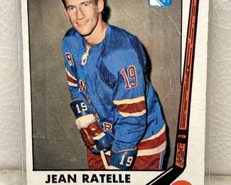 Hockey card from 1969-1970: Jean Ratelle, Rangers, Center