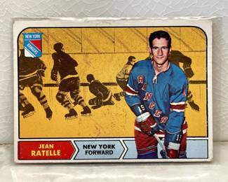 Hockey card from 1969-1970: Jean Ratelle, New York Forward