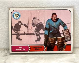 Hockey card from 1969-1970: Les Binkley, Pittsburgh Goal