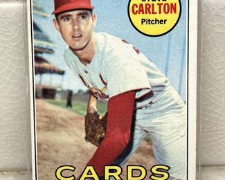 Baseball cards from 1967-1970: Steve Carlton Cardinals Pitcher