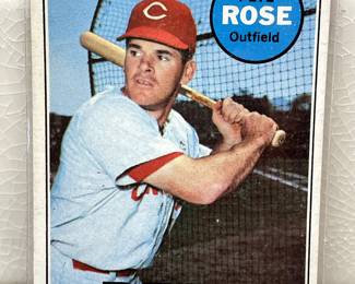 Baseball cards from 1967-1970: Pete Rose Reds Outfield