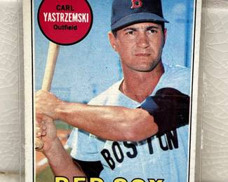 Baseball cards from 1967-1970: Carl Yastrzemski Red Sox Outfield