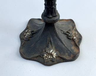 Detail of base of antique lamp base No. 4
