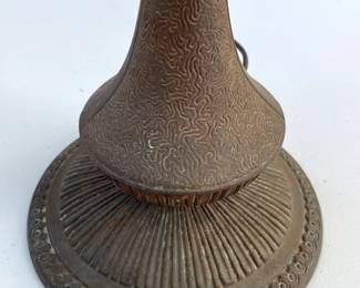Detail of antique lamp base No. 9