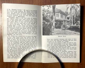 Interior of "The Edison Record" booklet Thomas A. Edison, Winter Home, Fort Myers, FL 