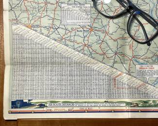 Another inside view of "Gulf" Delaware, Maryland, Virginia, West Virginia Info-Map"