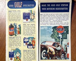 Folded view of "Gulf" Delaware, Maryland, Virginia, West Virginia Info-Map"