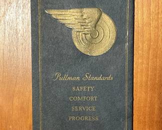 Back view of "A Pioneer's Centennial: George Mortimer Pullman 1831-1931" booklet by The Pullman Company Chicago