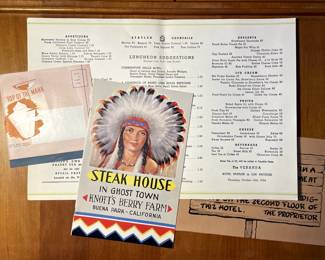 Travel ephemera: menus!