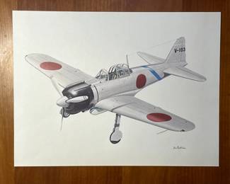 1979 Time Life WWII fighter plane print by John Batchelor: 2/5