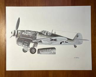 1979 Time Life WWII fighter plane print by John Batchelor: 3/5