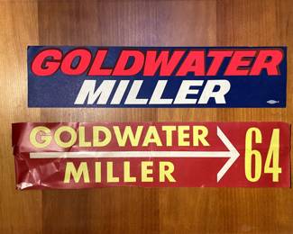 Goldwater-Miller 1964 bumper stickers