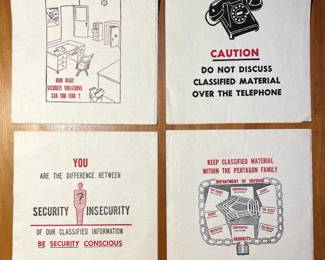 AMAZING WWII propaganda cocktail napkins!