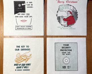Another four more AMAZING WWII propaganda cocktail napkins!