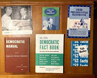 Vintage political paper ephemera from 1956 Democratic National Convention
