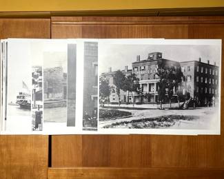 An assortment of black and white silver gelatin photographs