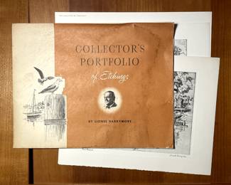 "Collector's Portfolio of Etchings" by Lionel Barrymore