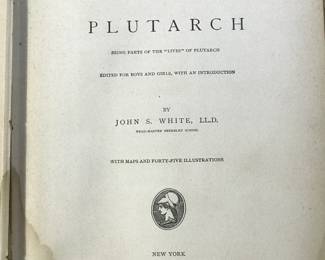 Cover page of "Plutarch for Boys and Girls" by John S. White, published by G.P. Putnam's Sons in 1884