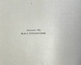 Copyright page of "Plutarch for Boys and Girls" by John S. White, published by G.P. Putnam's Sons in 1884