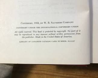 Copyright page of "Sexual Behavior in the Human Male" and "Sexual Behavior in the Human Female" by Kinsey, Pomeroy, Martin, and Gebhard, published by WB Saunders Company in 1953