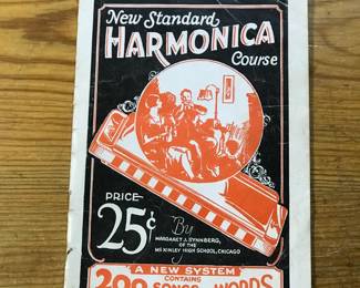 "New Standard Harmonica Course" by Margaret J Synnberg of McKinley High School, Chicago, published by MM Cole Publishing House in 1927