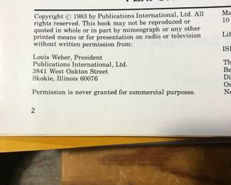 Copyright page of "Porsche: A Tradition of Greatness" by Richard M Langworth, published by Beekman House, New York