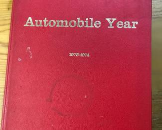 "Automobile Year: 1978-1974" published by Edita SA Lausanne, Switzerland 1973