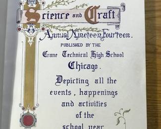 Title page of "Science and Craft" published by the Crane Technical High School, Chicago in 1914