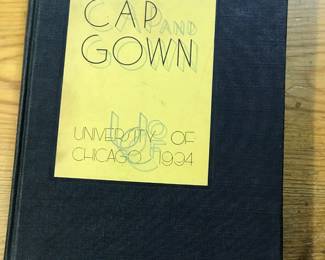"Cap and Gown" by EC Parker, WA Solf, and WD Watson, published by University of Chicago 1934