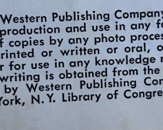 Copyright page of "A Golden Guide; Gamebirds" published by Western Publishing Company, Inc in 1961